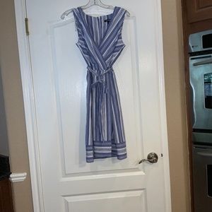 Blue and White sundress size 8